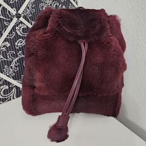 Longchamp Give Me A Hug Genuine Rabbit Fur Backpack, nwot